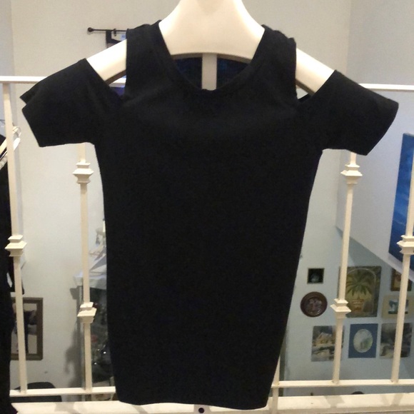 Charlotte Russe Tops - Charlotte Russe Cold Shoulder black Shirt